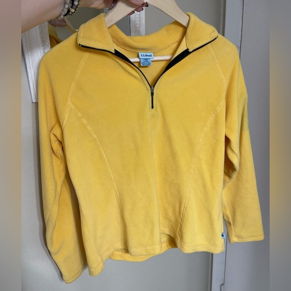 L.L. Bean Yellow Half-Zip Sweater - Picture 5 of 5